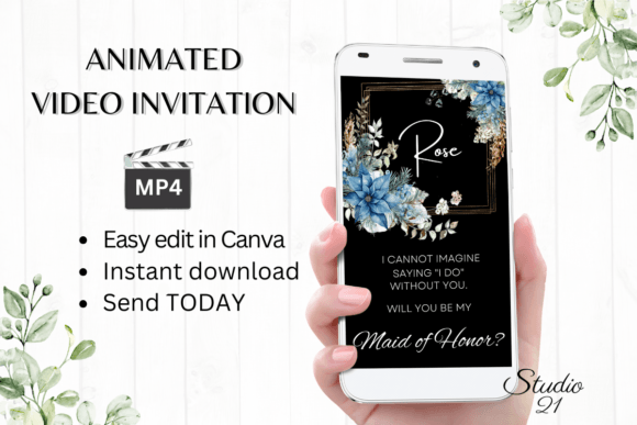 Christmas Maid of Honor Proposal: A Festive Digital Ask