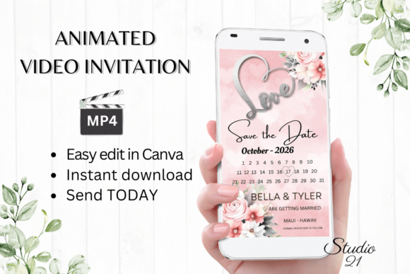 Pink Roses Save the Date: A Digital Invitation Guide