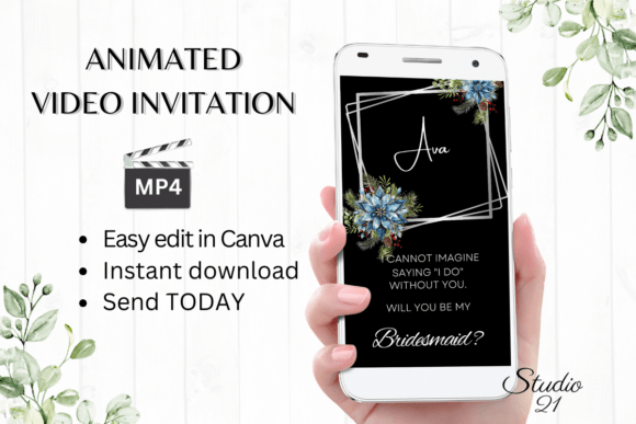 Winter Bridesmaid Proposal W3253M: A Creative Font for Modern Projects