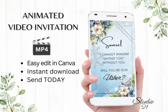 Winter Usher Proposal W3254U: A Digital Invitation for Modern Celebrations